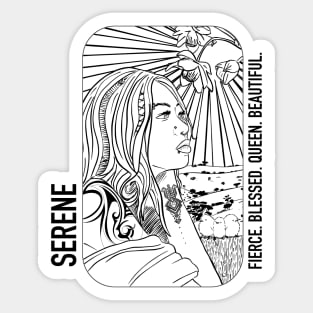 Serene / So Beautiful Sticker